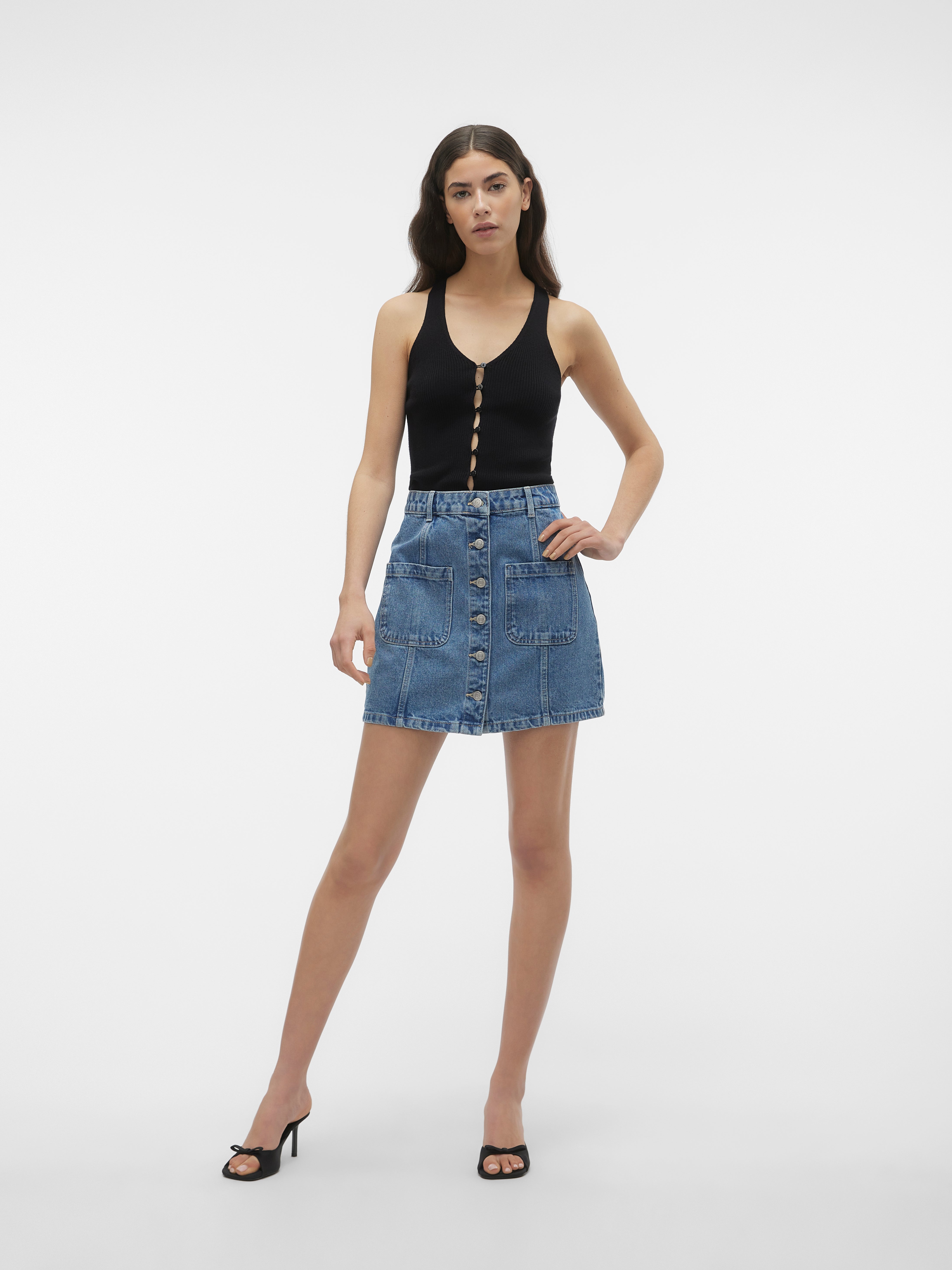VMSASJO Mittlere Taille Kurzer Rock