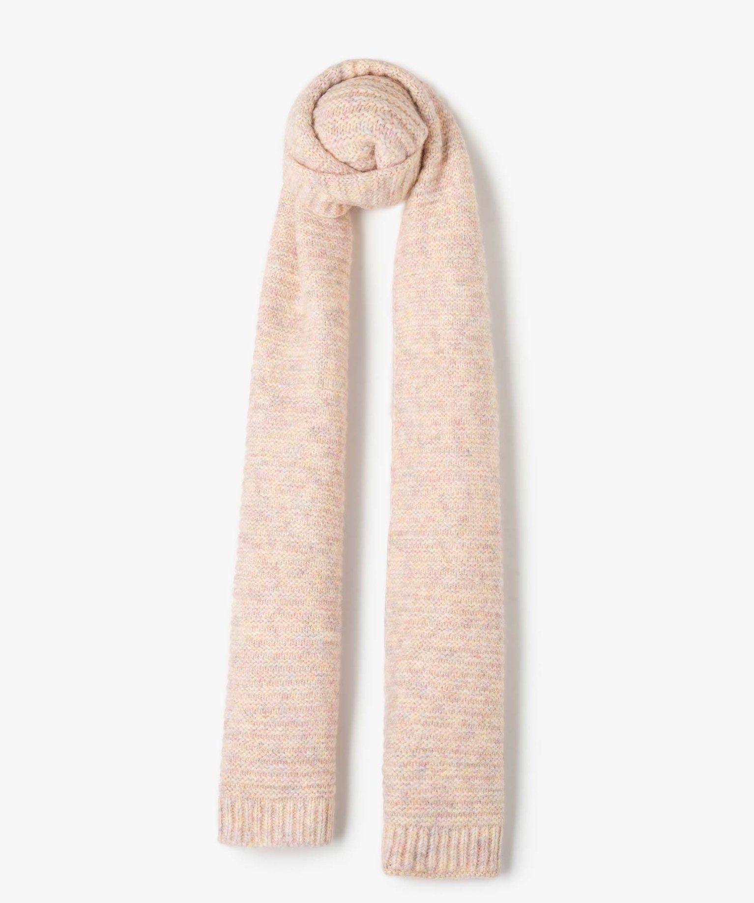 Echarpe fille en maille multicolore rose | GEMO