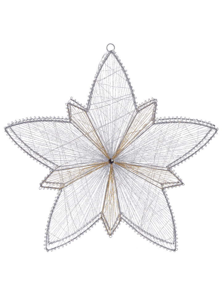 Beliani LED Deko HOFSOS in Silber - (W) 50 x (H) 50 x (L) 8 cm günstig kaufen onesize