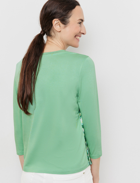 3/4 Arm Shirt mit Material-Patch