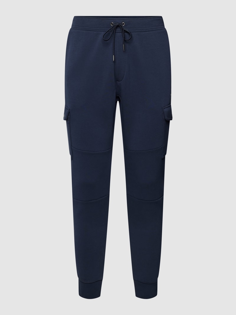 Sweatpants mit Cargotaschen Modell 'CARGO' in marineblau