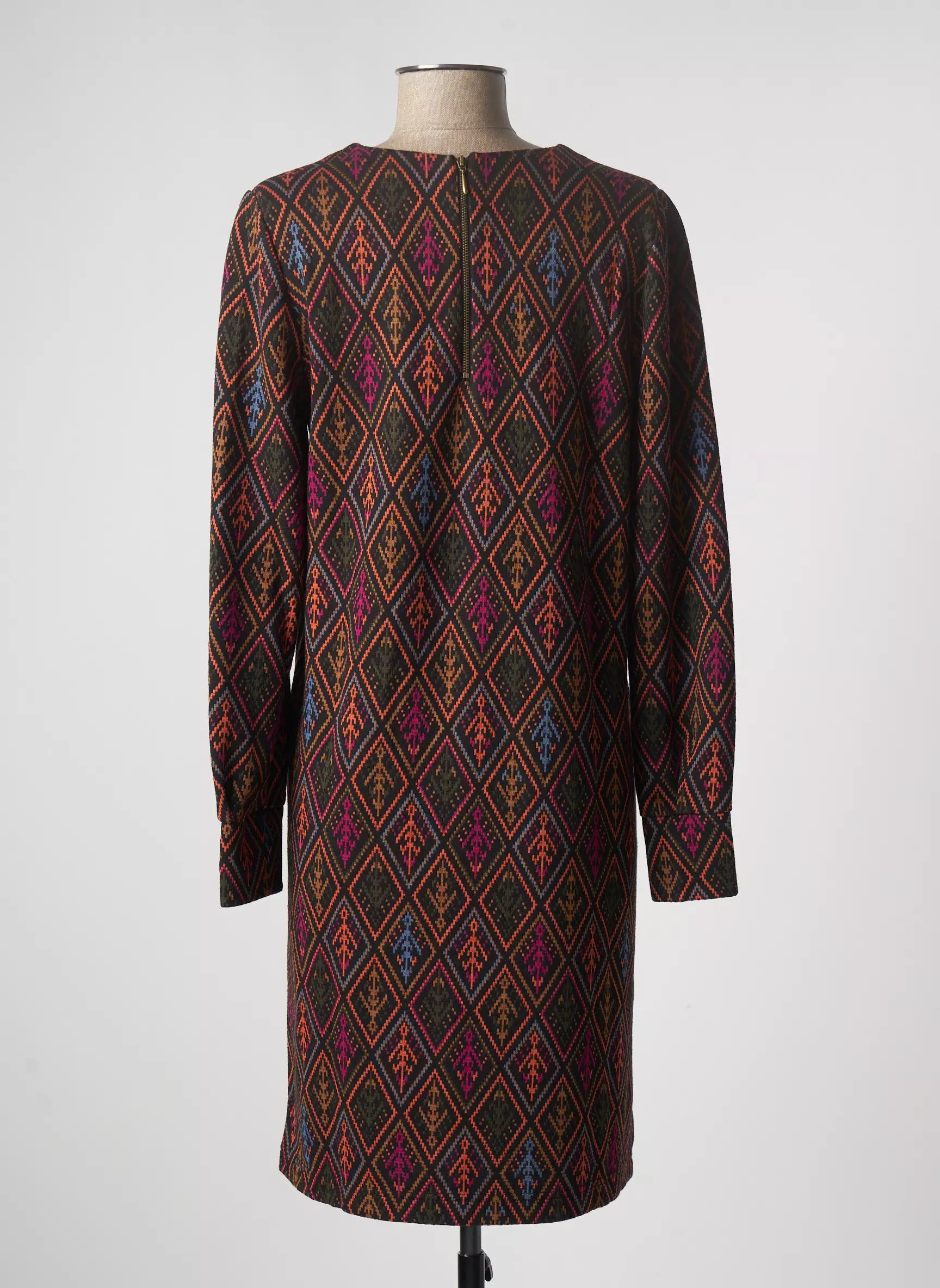 Geisha Robes Mi Longues Femme couleur noir