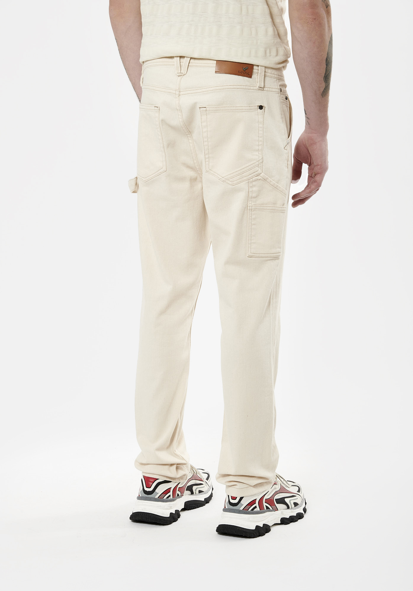 EARL   Jean relaxed beige Homme