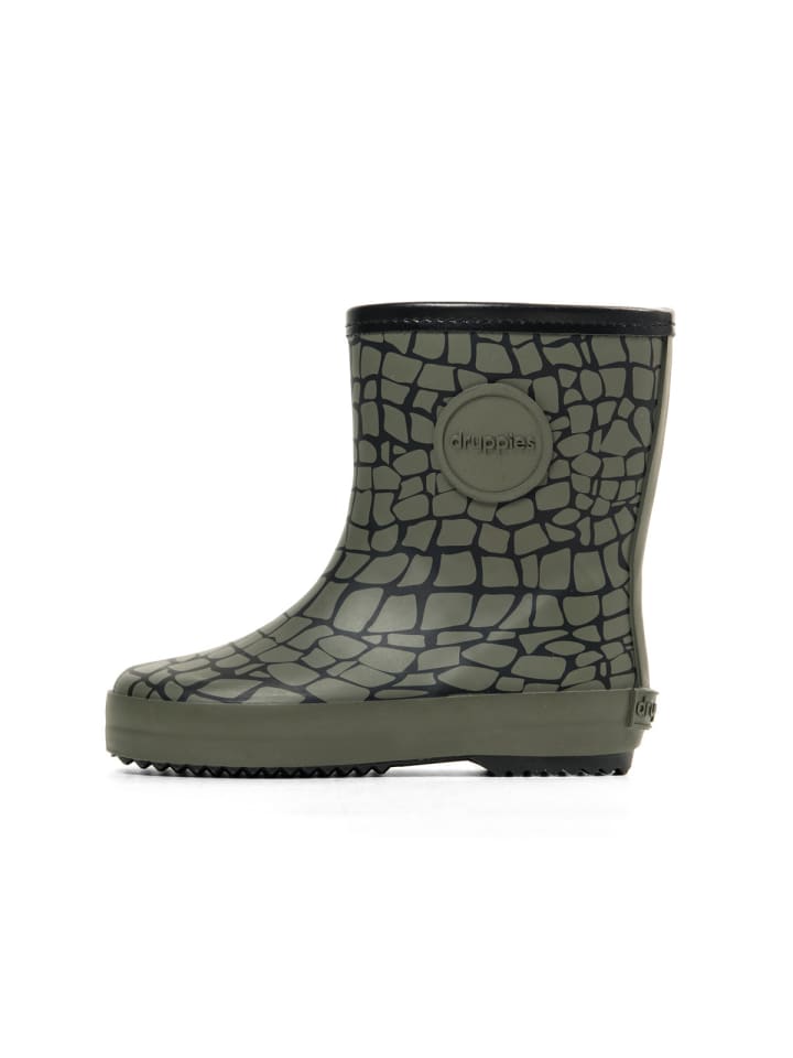 druppies Kinderstiefel Nature Krokodil in oliv/schwarz günstig kaufen