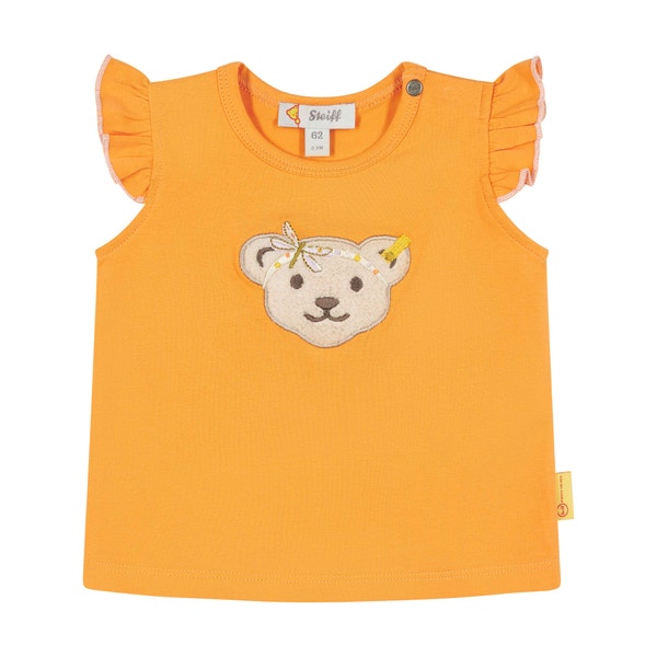 T-Shirt kurzarm, orange für Mädchen