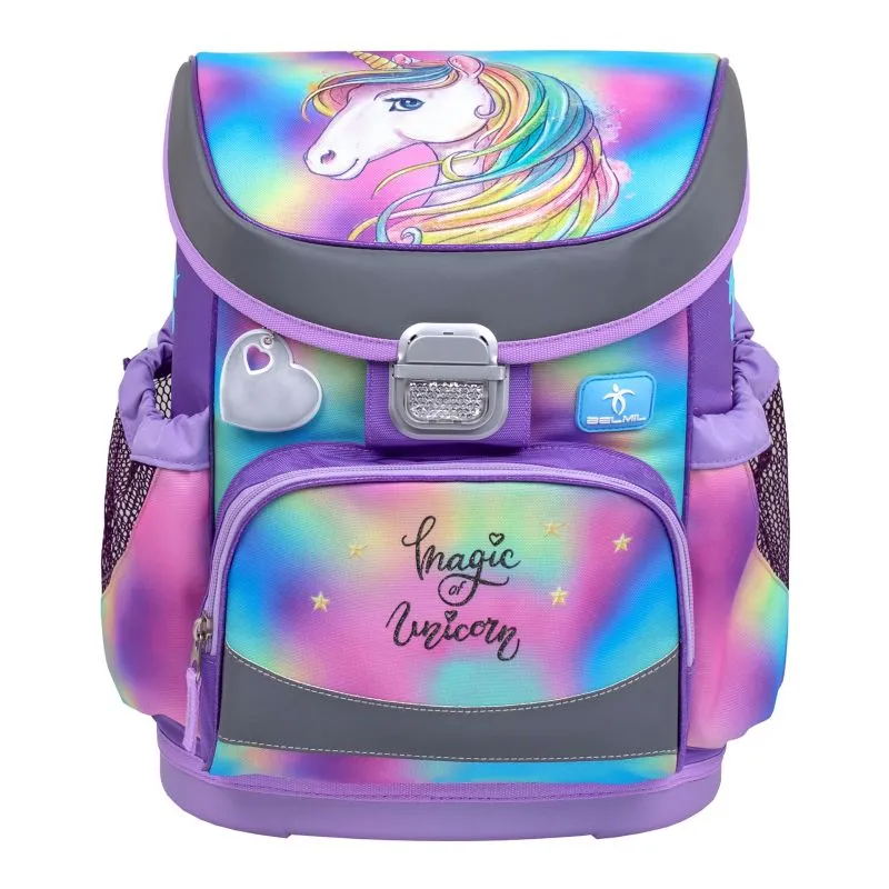 Belmil Mini-Fit ergonomisches Schulranzen-Set 4-teilig - Rainbow Color