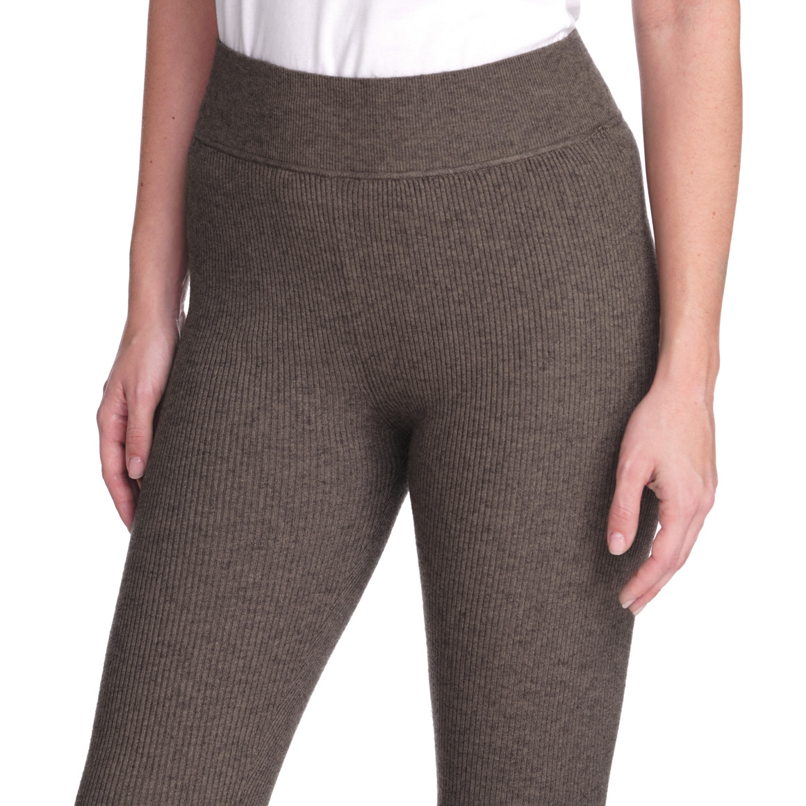 Damen Loungewear-Leggings in Ripp-Optik