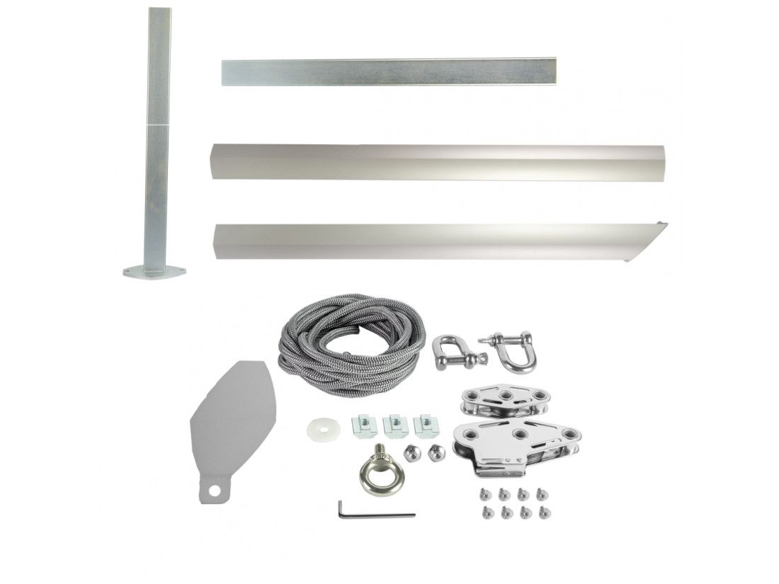 Maanta Alu Simple 90° Bodenplatte  Sonnensegelmast