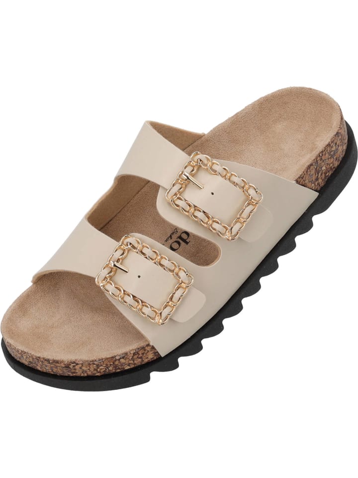 palado Plateau-Pantoletten in Beige günstig kaufen