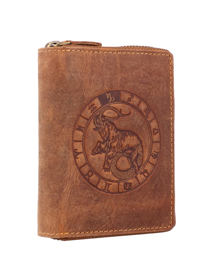 Greenburry Vintage Sternzeichen Geldbörse Leder 10 cm in steinbock günstig kaufen onesize