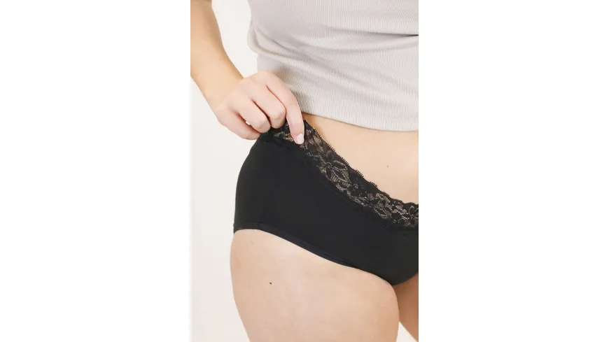 MYLILY Periodenunterwäsche Hipster Strong schwarz