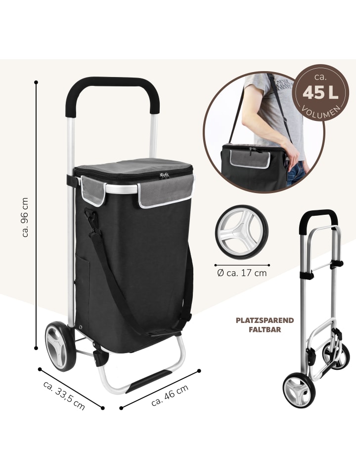 bremermann Einkaufstrolley ca. 45 x 96 x 33,5 cm (B/H/T) günstig kaufen onesize