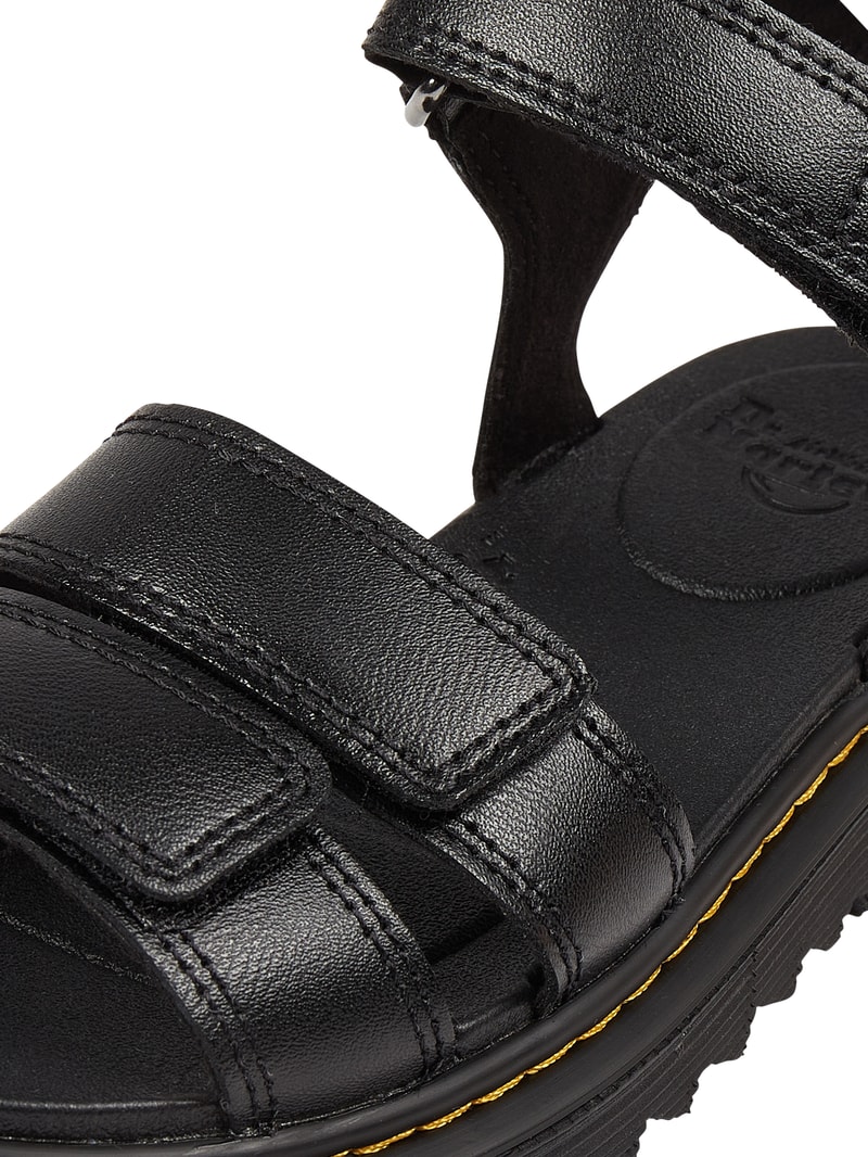 Sandalen aus Leder Modell 'Klaire' in schwarz