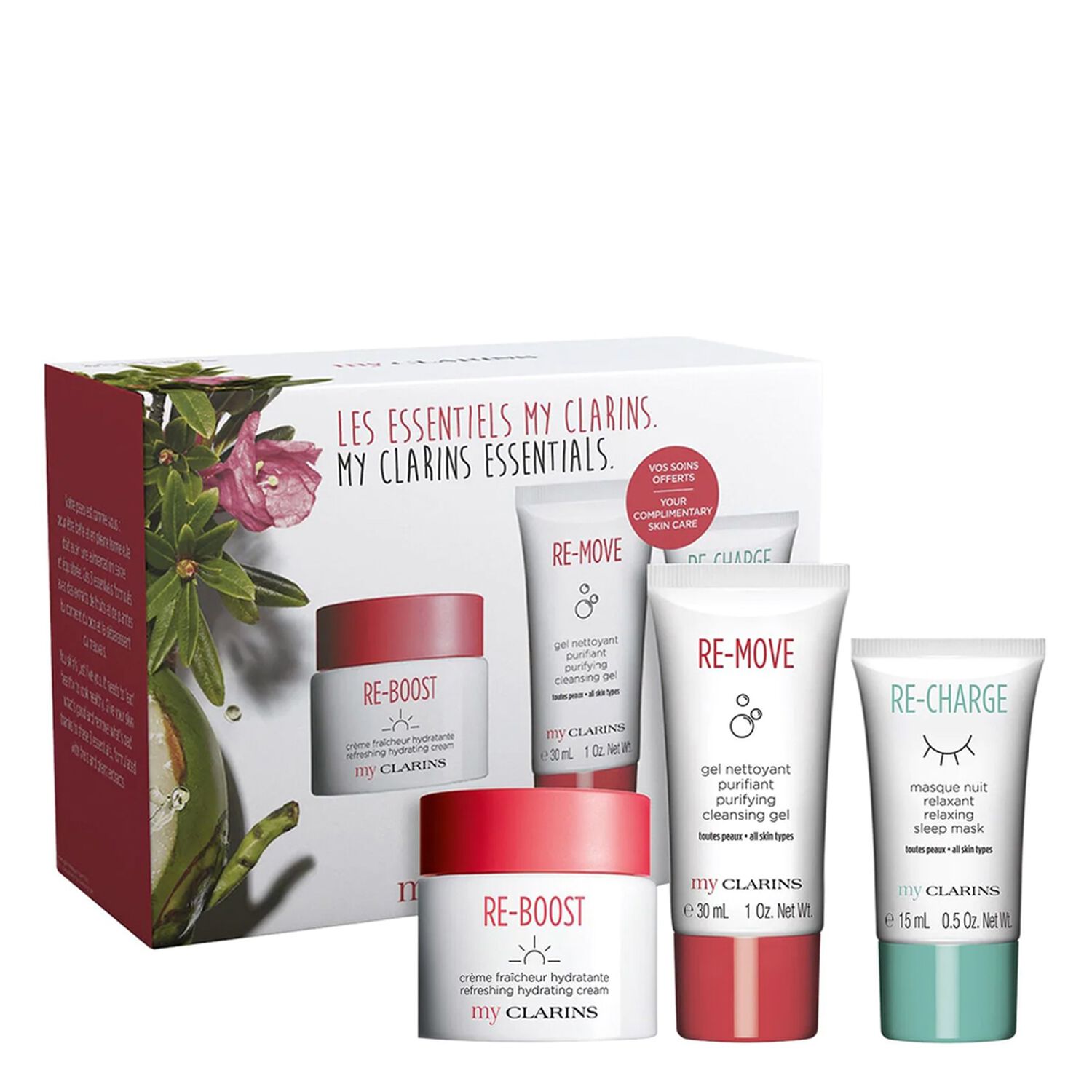 My Clarins Les Essentiels Coffret Crème Re-Boost 50 ml + 2 Soins