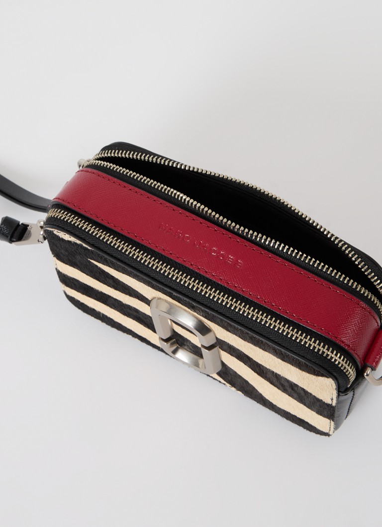 Marc Jacobs The Snapshot teļādas plecu soma ar dzīvnieku apdruku