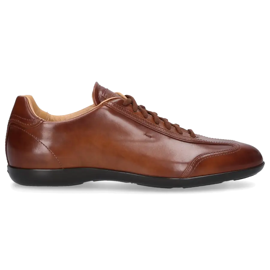Santoni - Sneaker low AMG Kalbsleder - beige