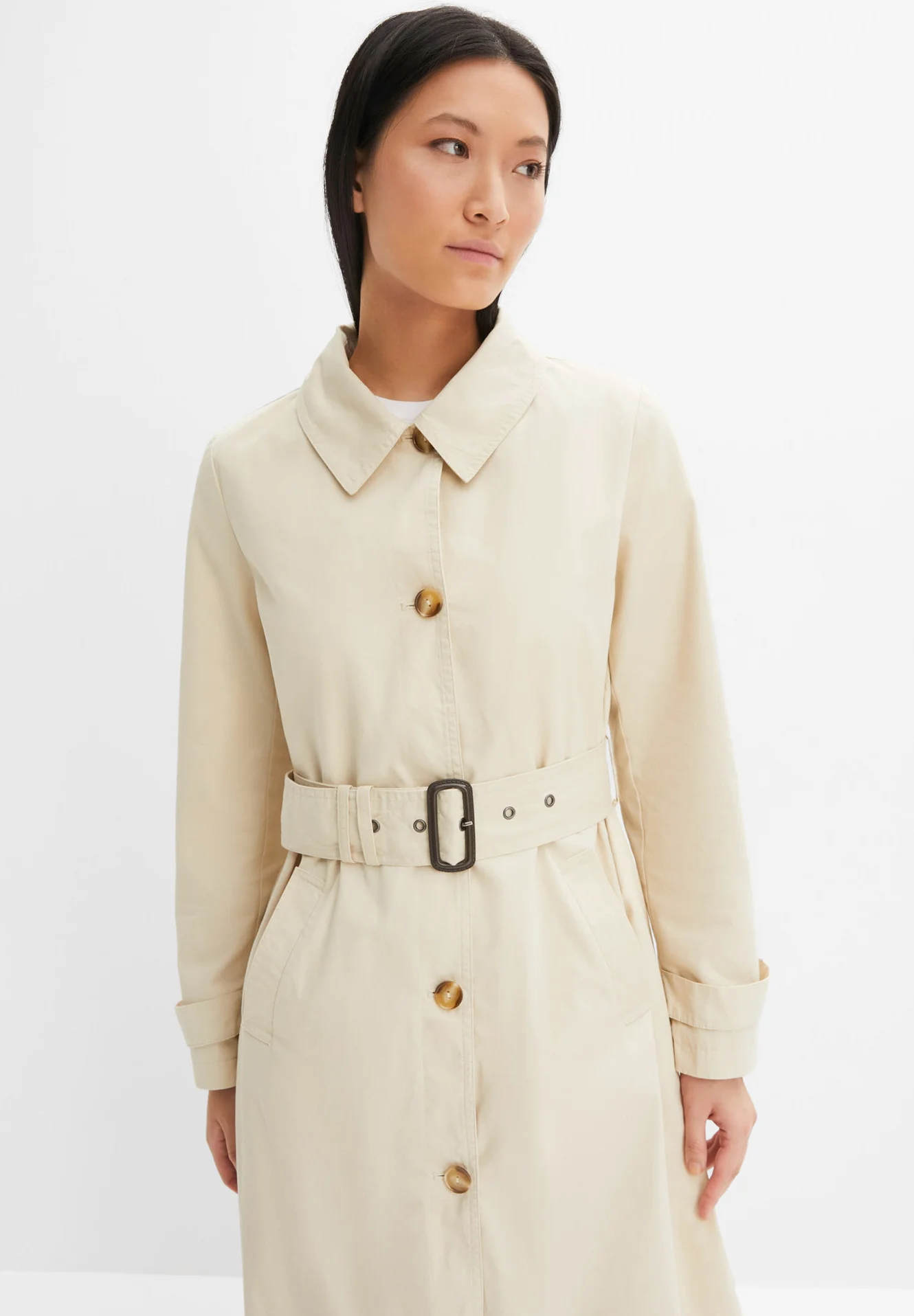 bonprix IN-OPTIK MIT ABNEHMBARER KAPUZE - Gabardina