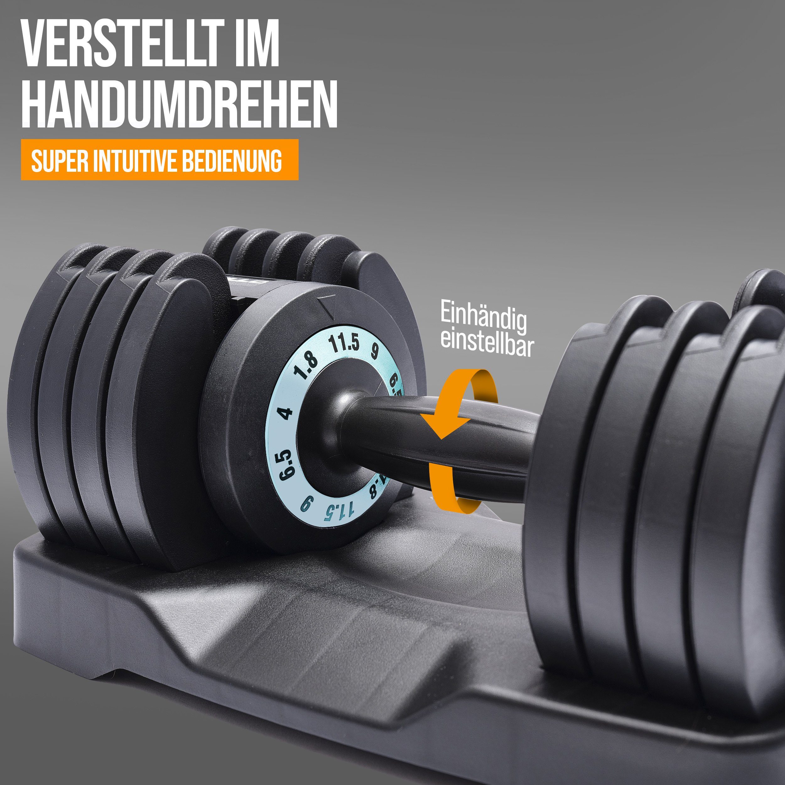 Apollo Kurzhantel Verstellbare Hantel, Systemhantel mit variablen Gewichten für Frauen & Männer