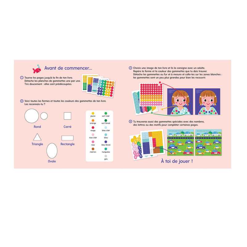 Livre de gommette, Petites pousses, Ma maternelle avec des gommettes - Fleurus