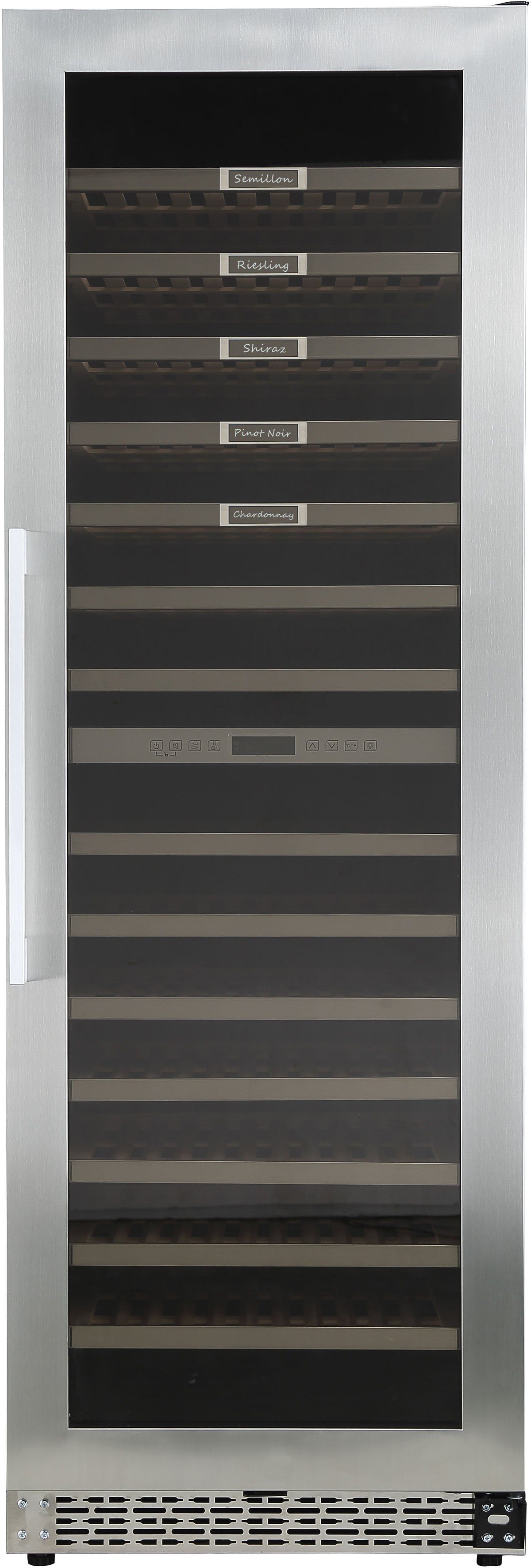 Hanseatic Weinkühlschrank HWC171GCIA, für 171 Standardflaschen á 0,75l,Edelstahlrahmen mit Anti-Fingerprint