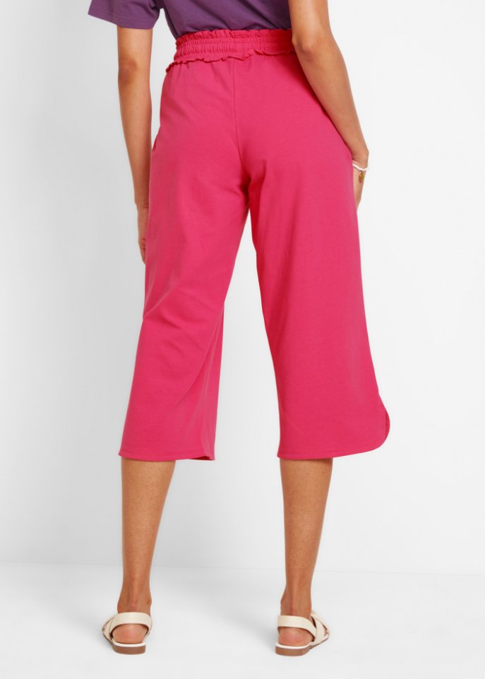 Weite Jersey-Culotte, 3/4-Länge mit Bequembund