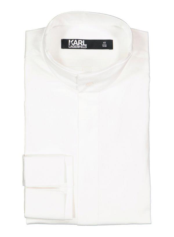 KARL LAGERFELD, Hemd, Modern Fit, Baumwoll-Stretch, weiß
