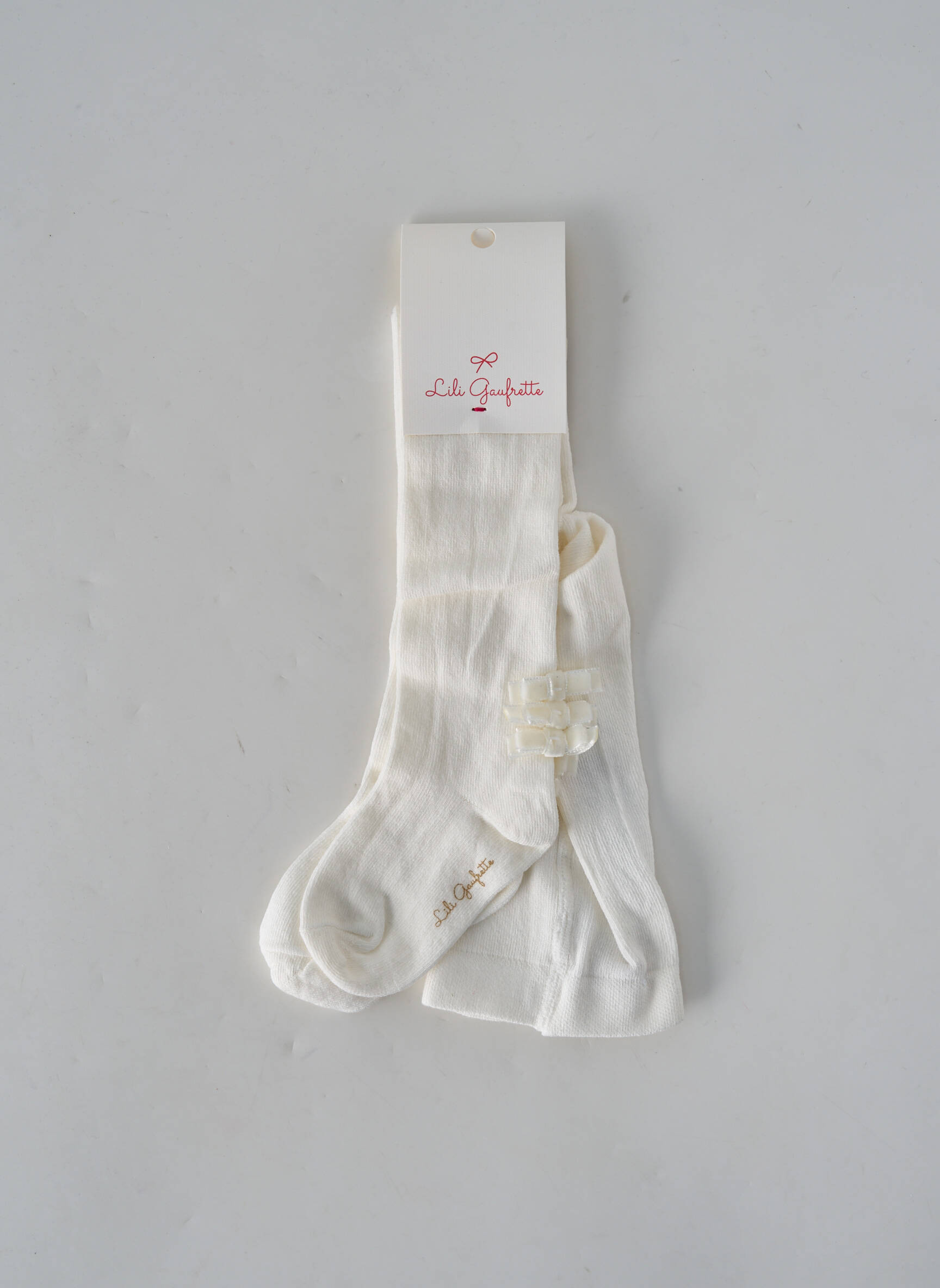 Lili Gaufrette Chaussette Fille couleur beige