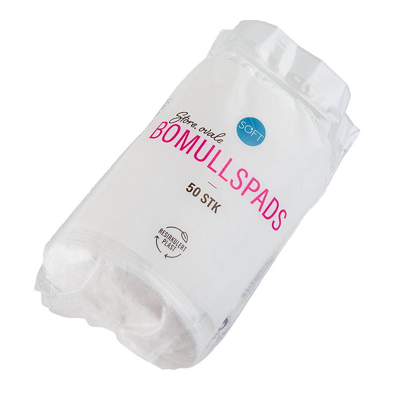 Soft Bomullspads 50 stk store pads