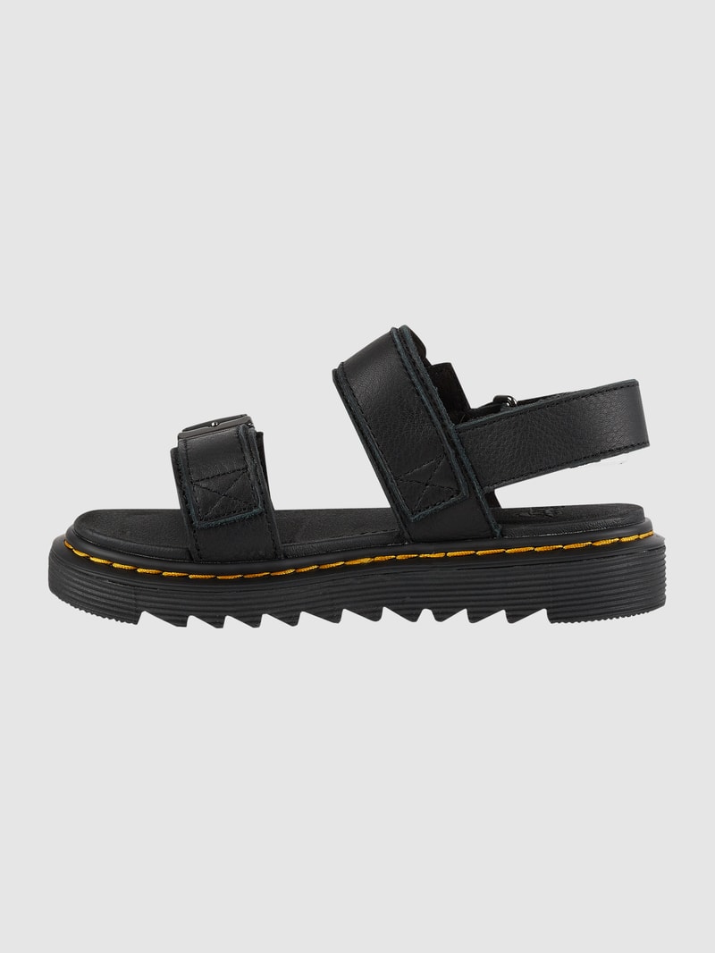 Sandalen aus Leder Modell 'Kyle' in schwarz