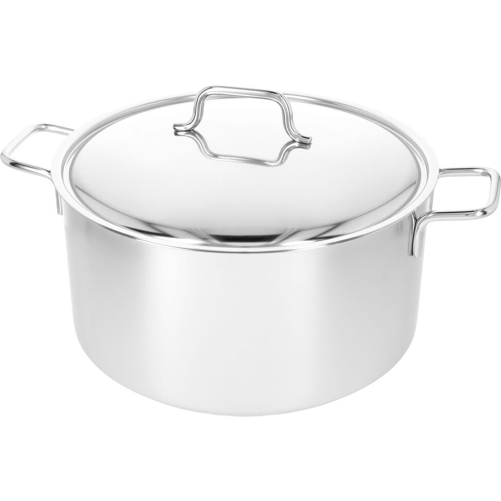 Bratentopf mit Deckel 28 cm, 18/10 Edelstahl