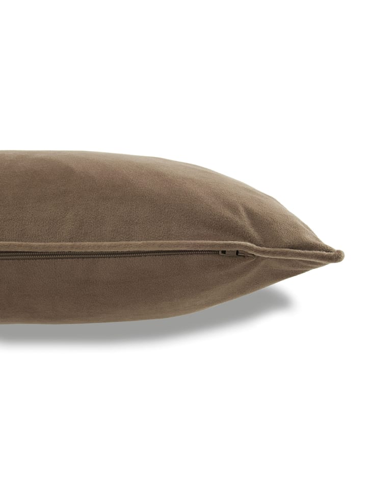 Tom Tailor TT Kissenhülle 2er Set VelvetSignature 45 x 45 cm in Braun günstig kaufen 45 x 45 cm