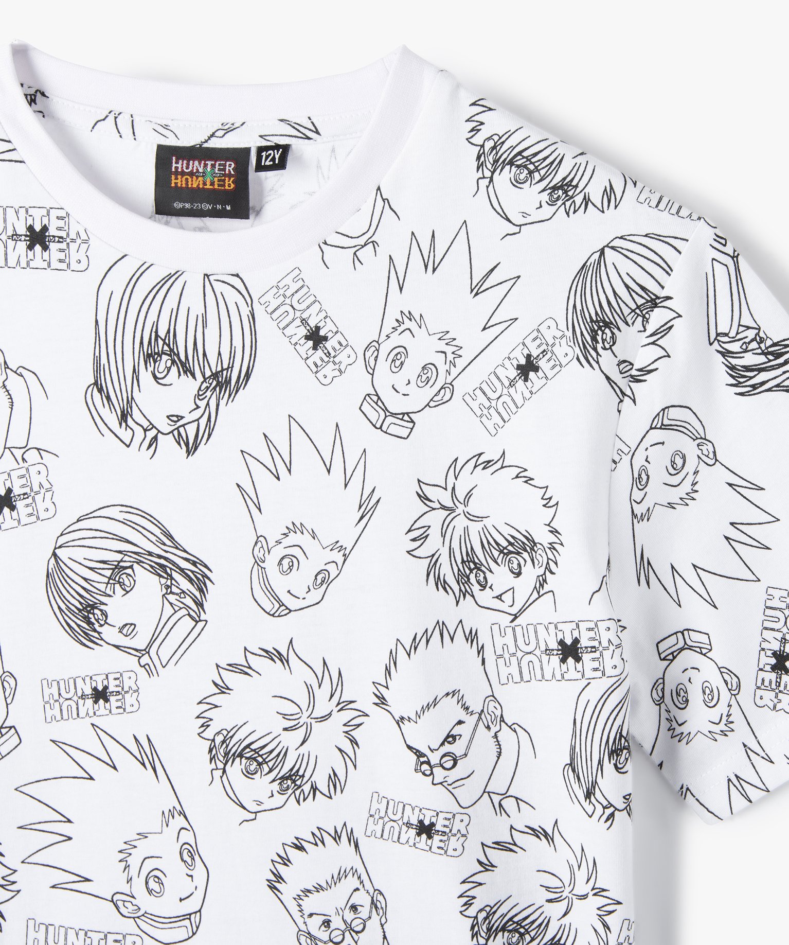 Tee-shirt à manches courtes imprimé manga Garçon - Hunter... blanc | GEMO
