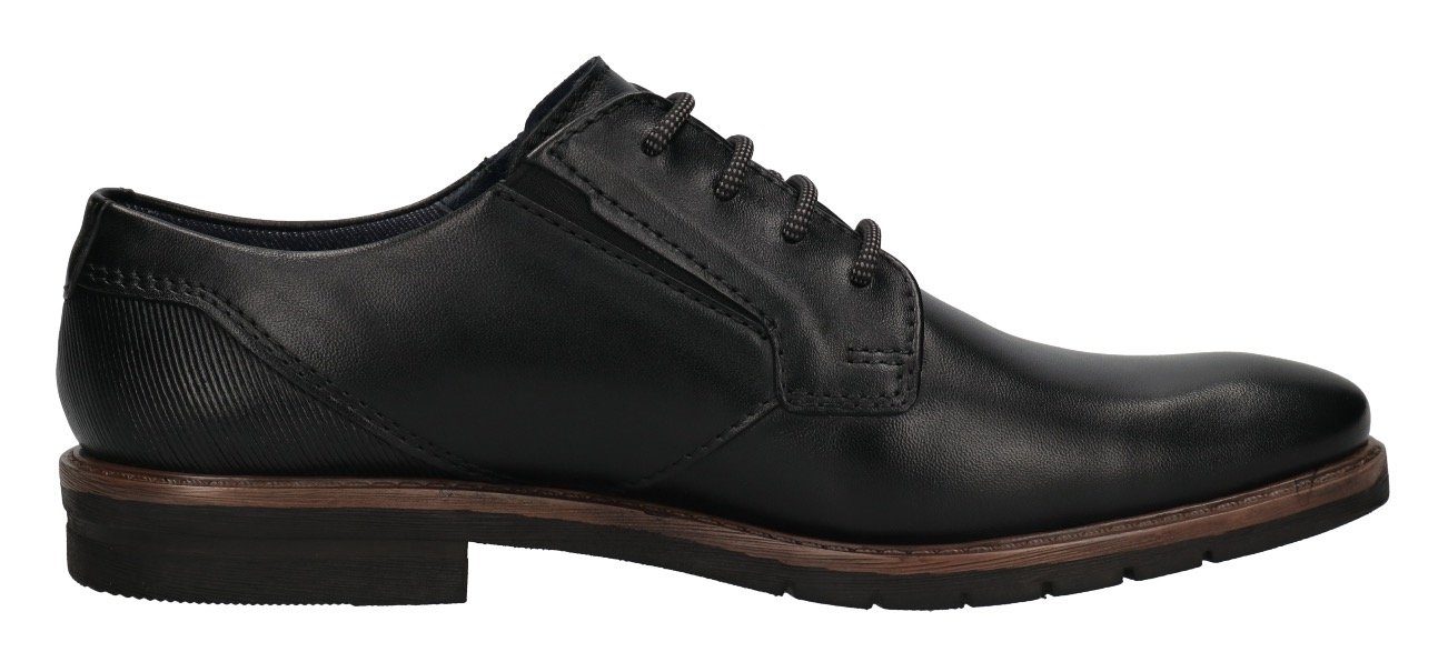 bugatti Schnürschuh mit seitlicher Logoprägung