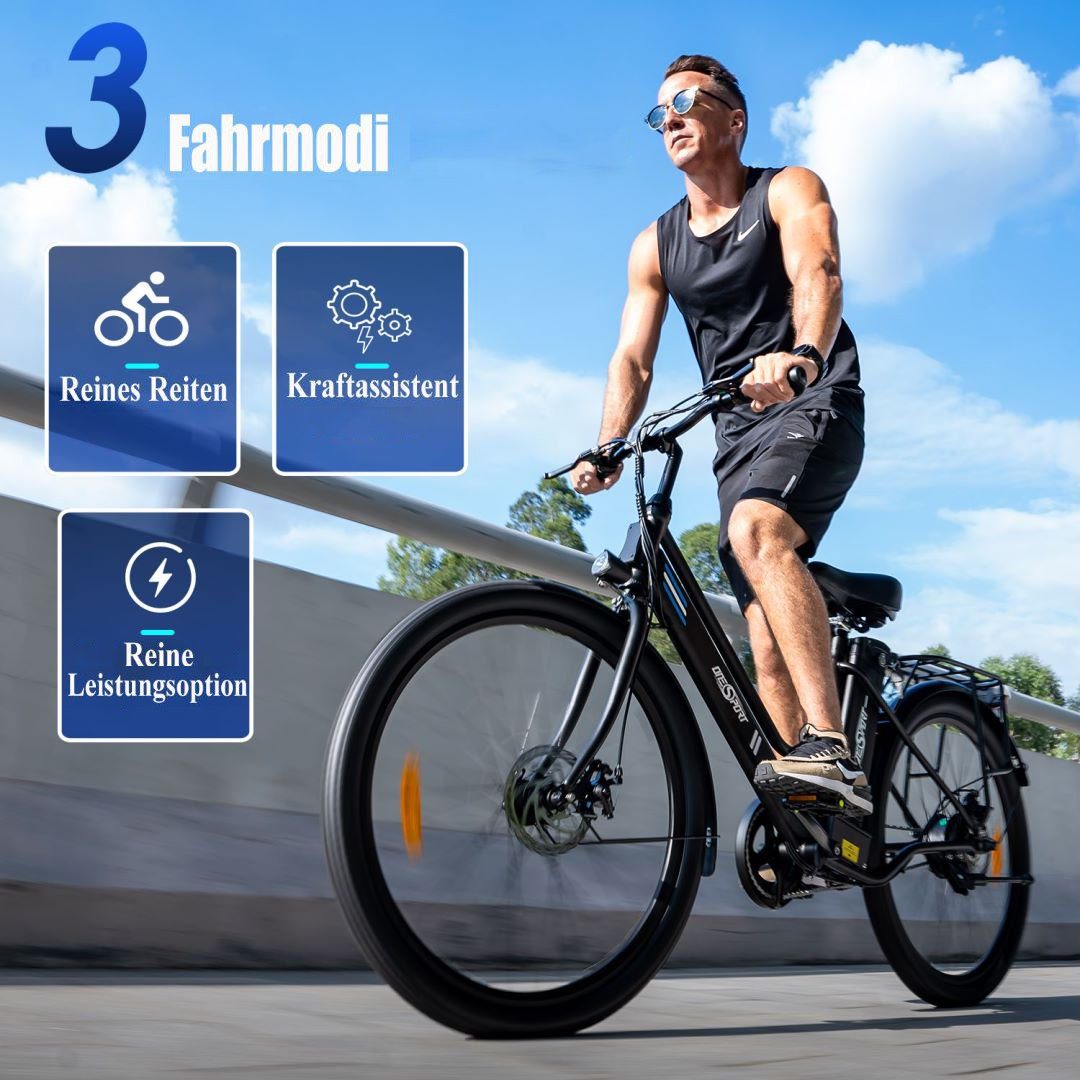 Fangqi E-Bike E-Bike 26 Zoll Elektrofahrrad,Citybike,Pedelec, 36V/14,4Ah akku,25KM/H, 250W Heckmotor, (spar-set,E-Mountainbike, E-Dirtbike, MTB(Optionaler Gashebel: Nach dem Einbau des Gashebels kann ein rein elektrischer Modus erreicht werden, Fahrm