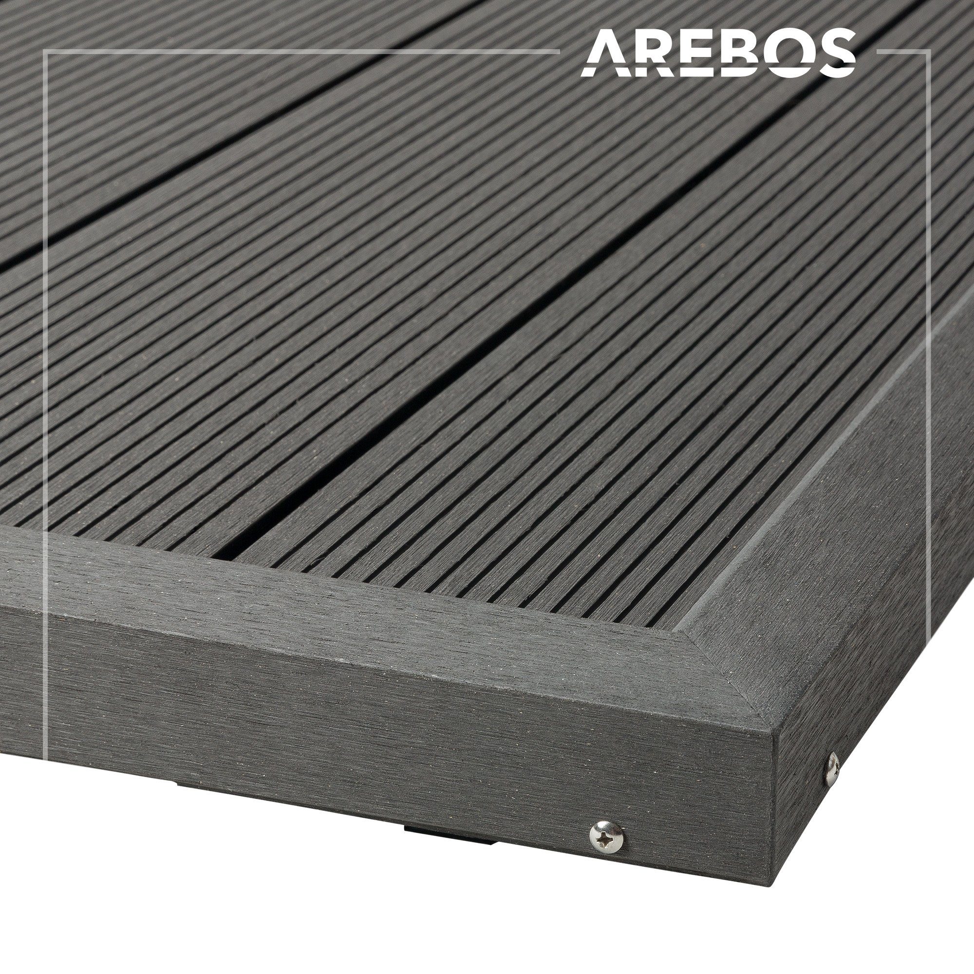 Arebos Gartendusche Bodenelement für Solardusche Pool, 101 x 63 x 5,5 cm