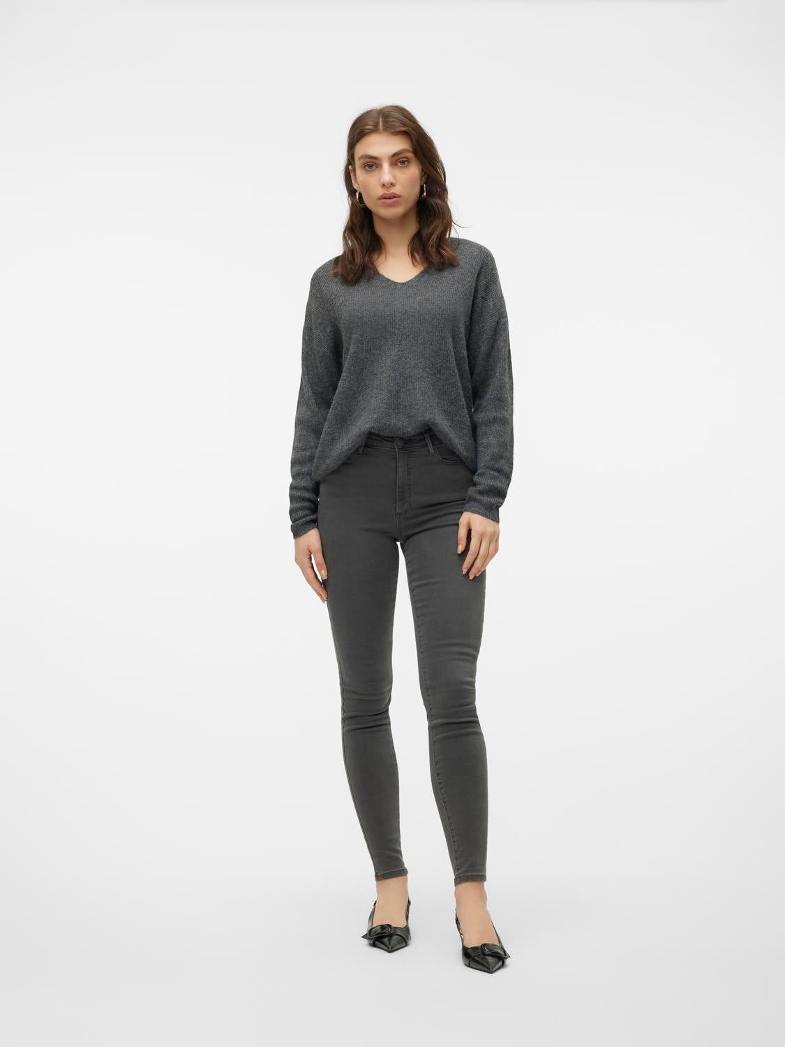 VMSOPHIA Hohe Taille Skinny Fit Jeans