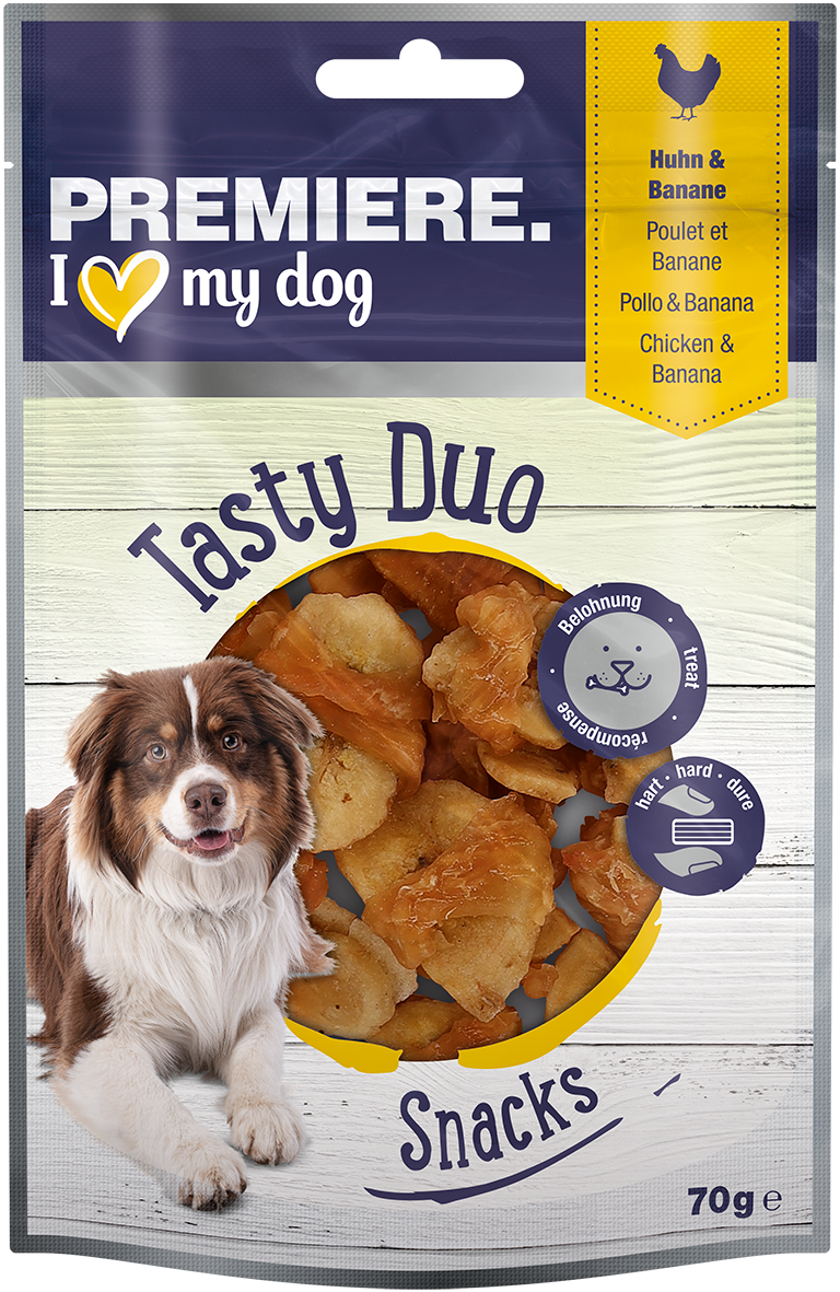 PREMIERE Snacks PREMIERE Tasty Duo Snack Huhn mit Banane 7x70g