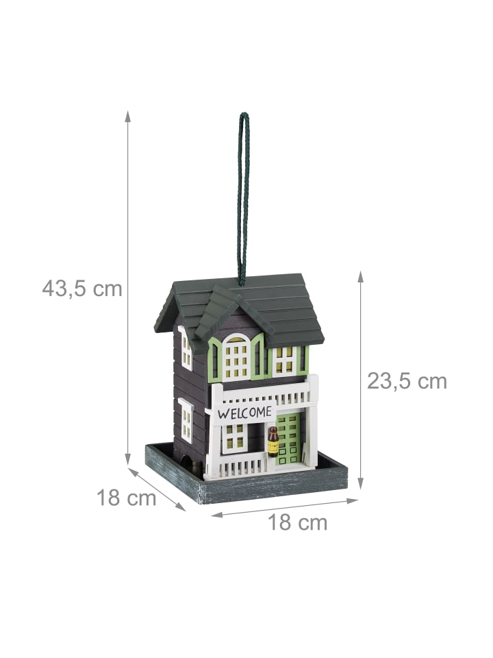 relaxdays Vogelfutterhaus in Bunt günstig kaufen onesize