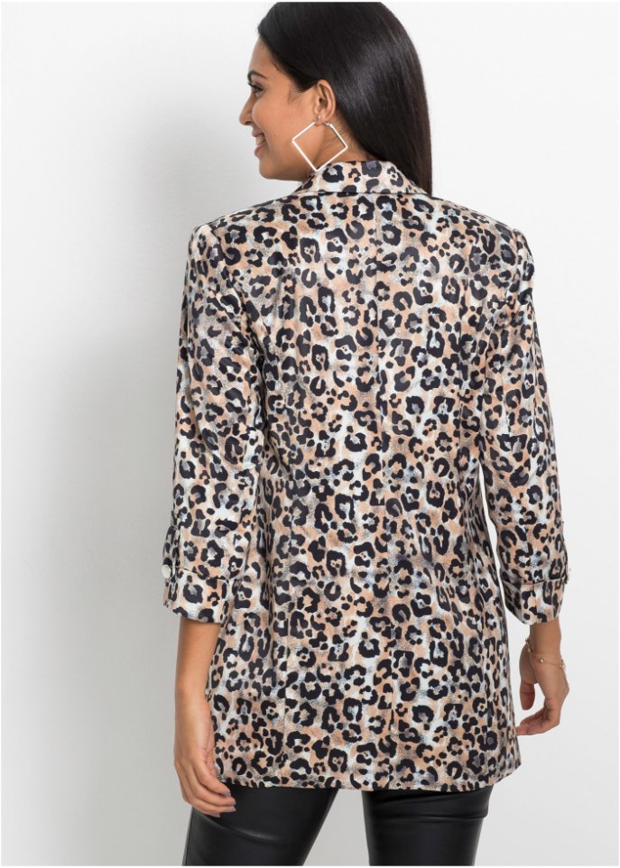 Longblazer mit Animalprint