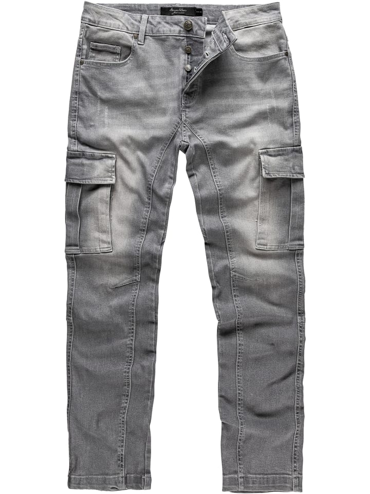 Amaci&Sons Jeans Regular Slim CARY in Hellgrau günstig kaufen