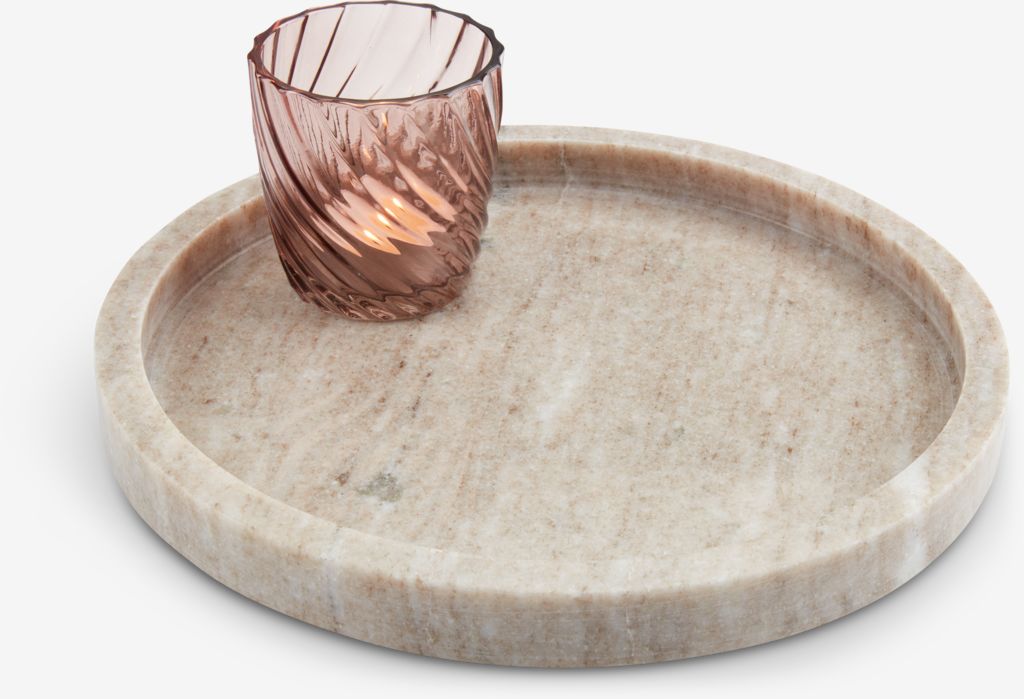 Taca dekoracyjna VALDEMAR Ø25cm marmur