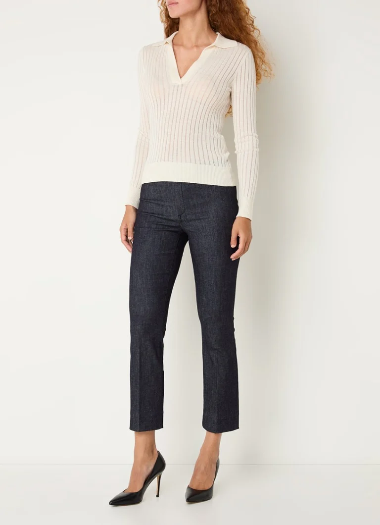 Jean court slim taille mi-haute MaxMara Dahlia avec stretch
