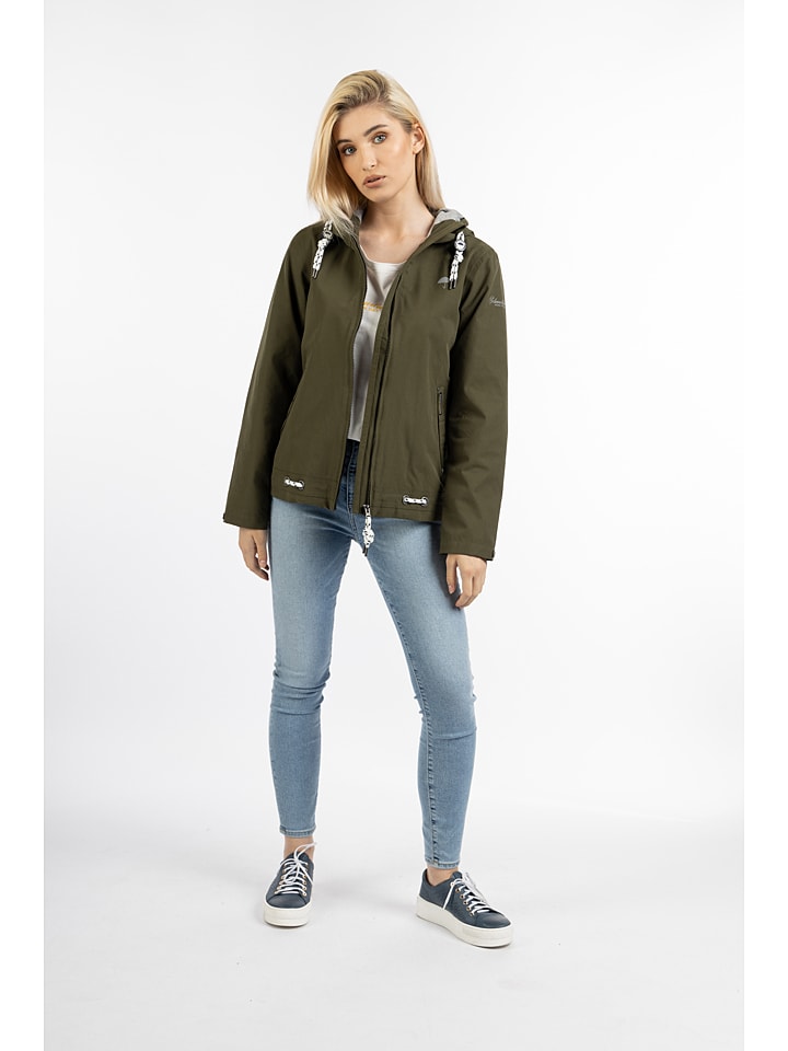 Schmuddelwedda Regenjacke in Khaki günstig kaufen