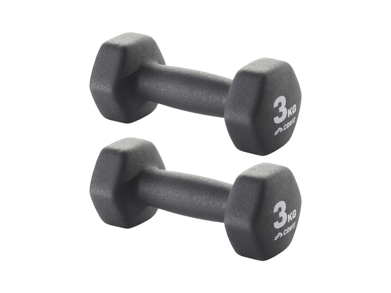 CRIVIT Kurzhantel-Set, 2 Stück