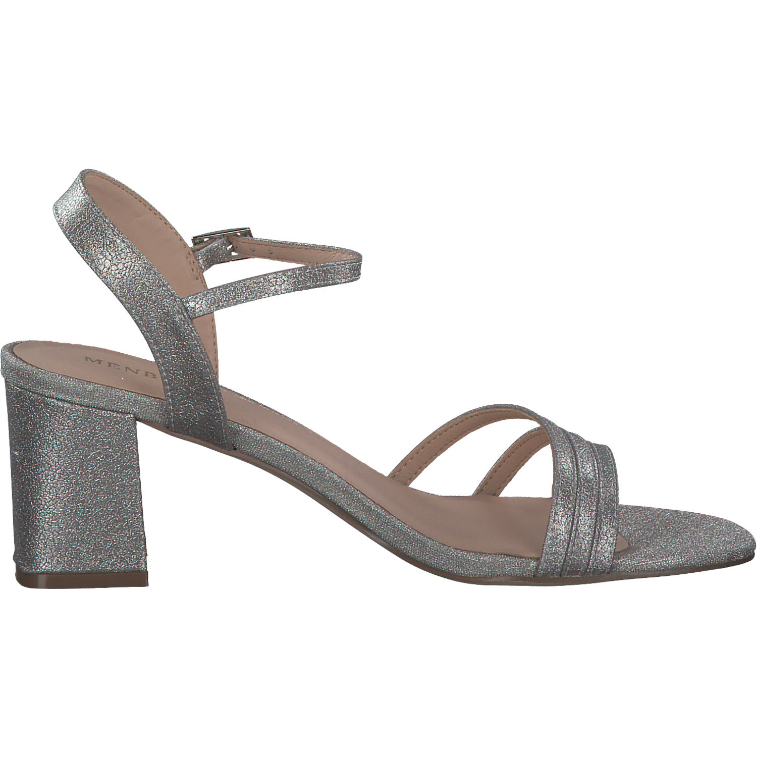 Menbur 24157, Plateau-Sandaletten, Damen, silber