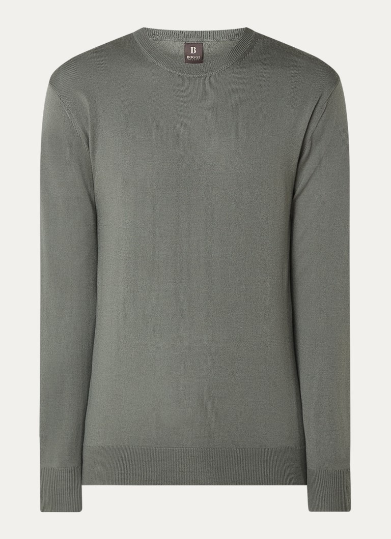 Boggi Milano Fine-knit wool pullover