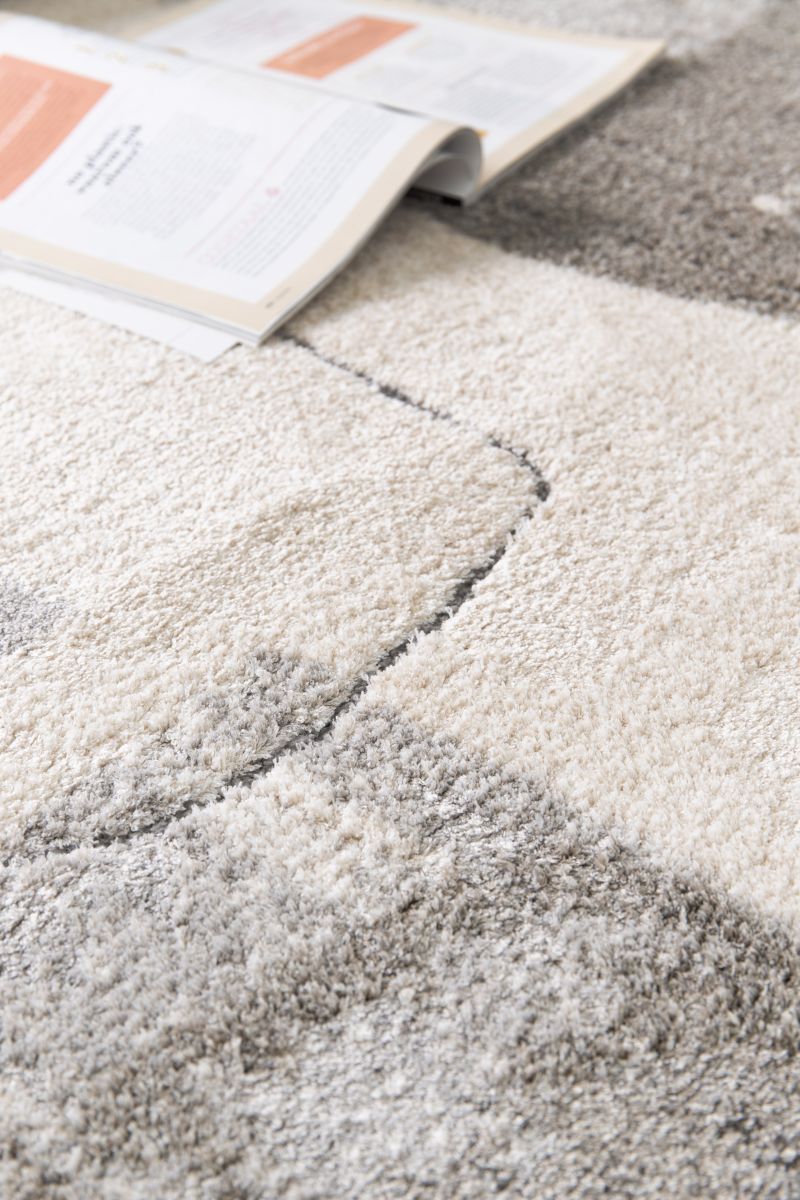 Webteppich Dune Grau Beige Braun 80 x 150 cm