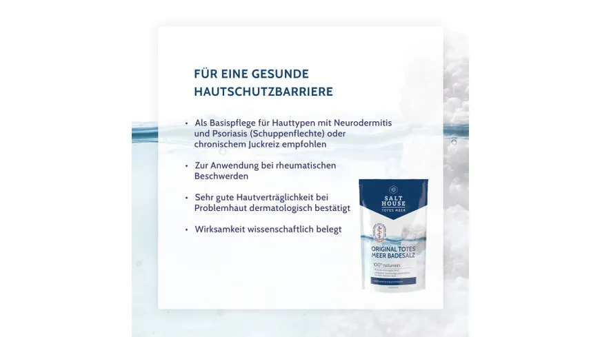 SALTHOUSE Totes Meer Therapie Badesalz 500 g