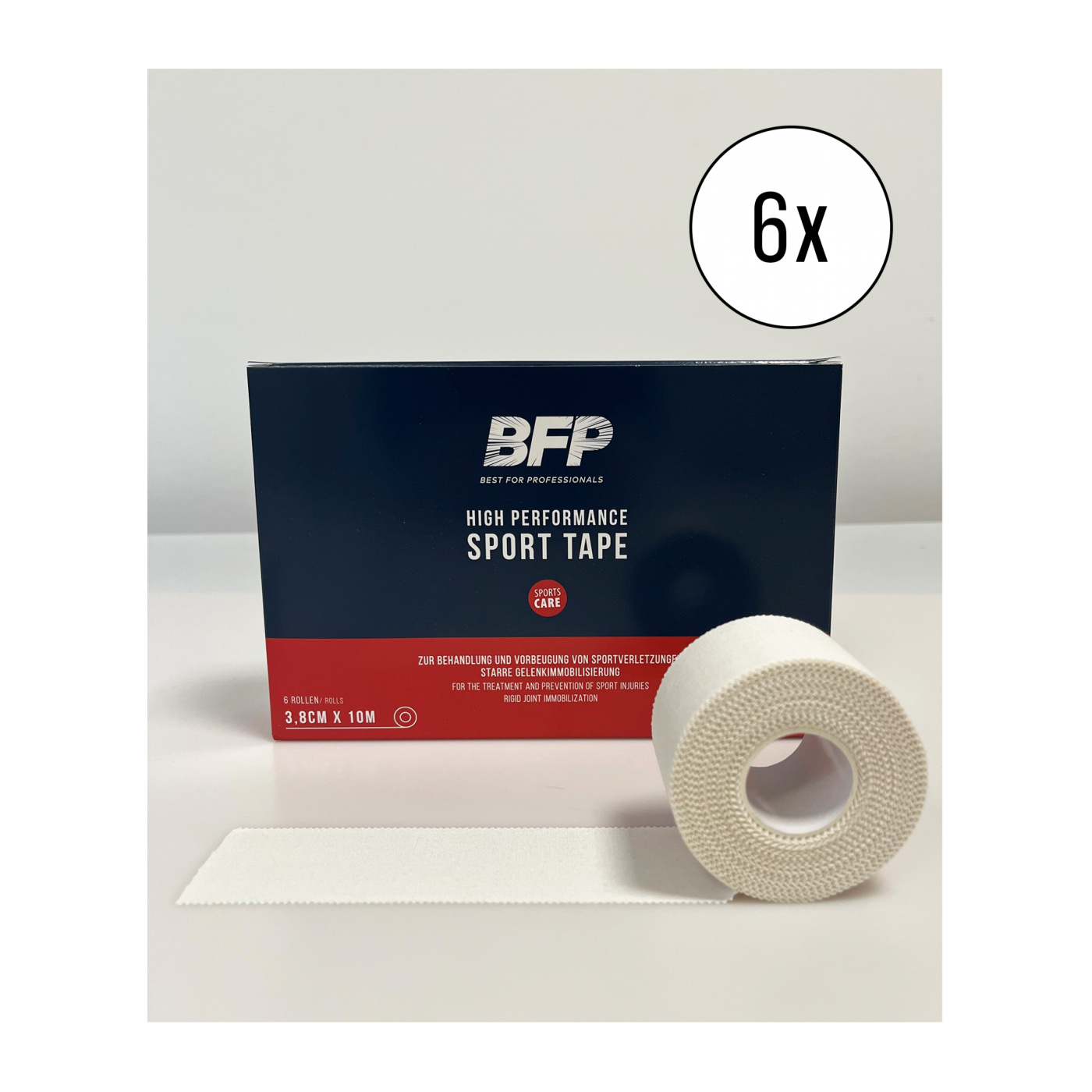BFP SportCARE 6er Set Sporttape 3,8cmx10m