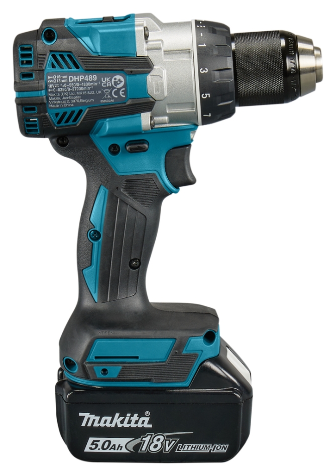 Makita DHP489RTJ Klopboormachine 18V 5.0Ah Li-Ion in Mbox